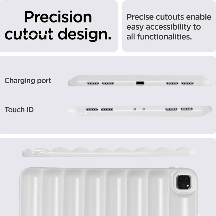 For iPad Pro 12.9 2022 / 2021 Eiderdown Cushion Shockproof Tablet Case