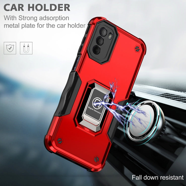 For Motorola Moto G31 / G41 Non-slip Shockproof Armor Phone Case with Ring Holder