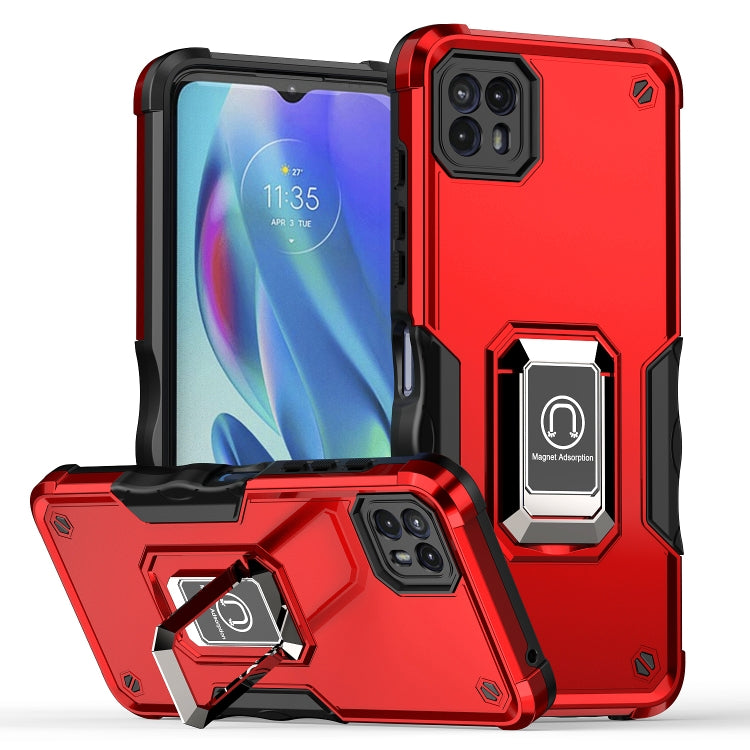 For Motorola Moto G50 Non-slip Shockproof Armor Phone Case with Ring Holder