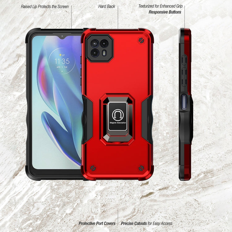 For Motorola Moto G50 Non-slip Shockproof Armor Phone Case with Ring Holder