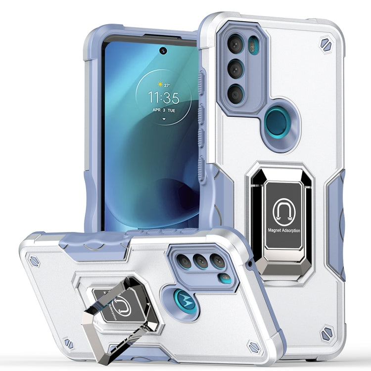 For Motorola Moto G71 5G Non-slip Shockproof Armor Phone Case with Ring Holder