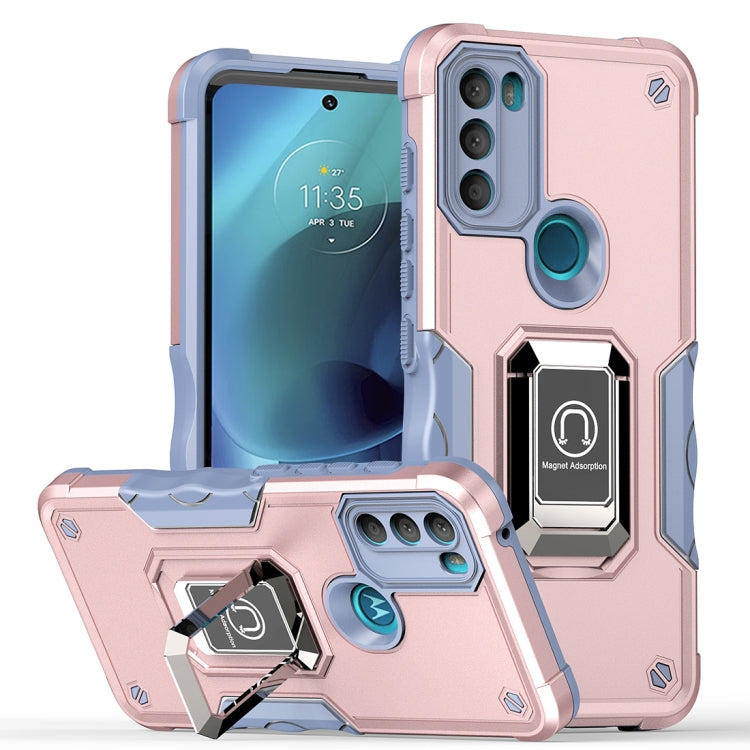 For Motorola Moto G71 5G Non-slip Shockproof Armor Phone Case with Ring Holder