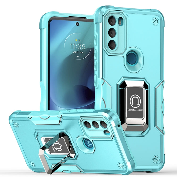 For Motorola Moto G71 5G Non-slip Shockproof Armor Phone Case with Ring Holder
