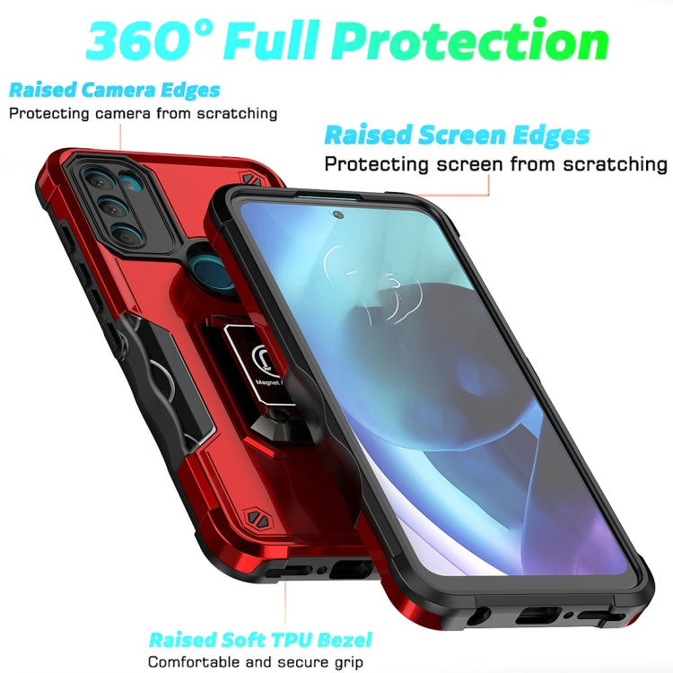 For Motorola Moto G71 5G Non-slip Shockproof Armor Phone Case with Ring Holder