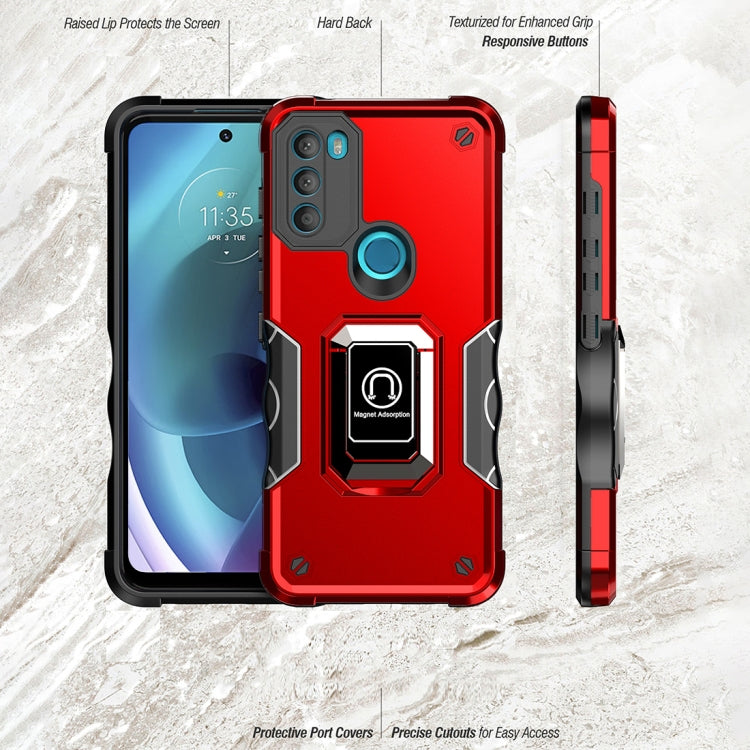 For Motorola Moto G71 5G Non-slip Shockproof Armor Phone Case with Ring Holder