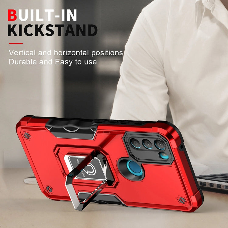 For Motorola Moto G71 5G Non-slip Shockproof Armor Phone Case with Ring Holder