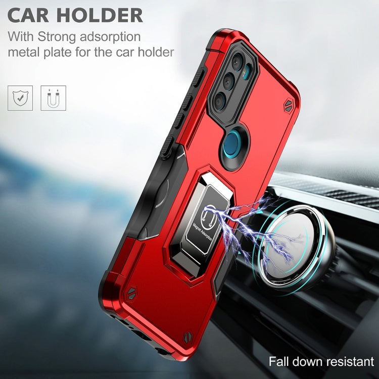 For Motorola Moto G71 5G Non-slip Shockproof Armor Phone Case with Ring Holder