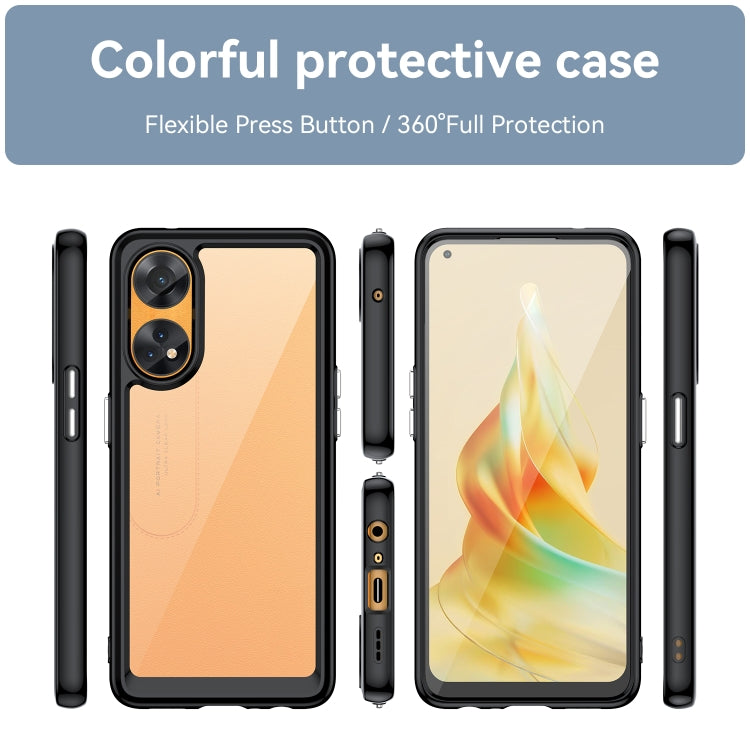 For OPPO Reno8 T 4G Colorful Series Acrylic + TPU Phone Case