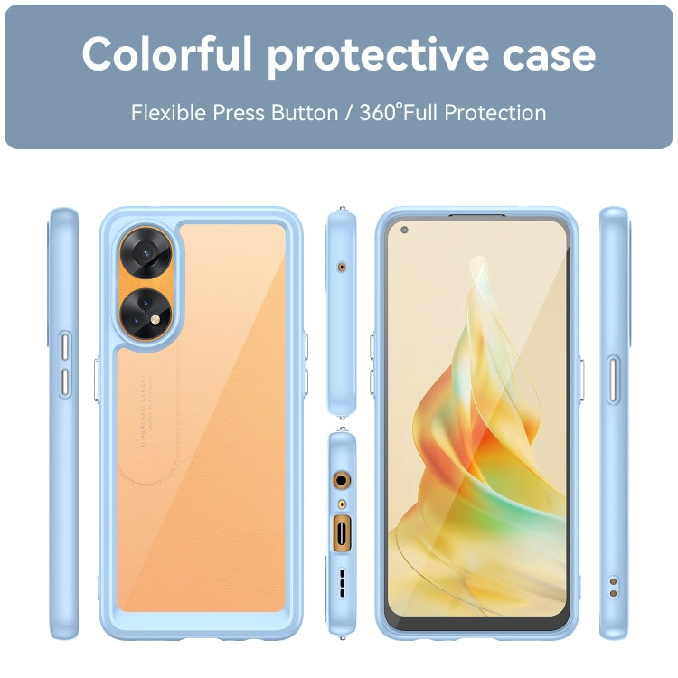 For OPPO Reno8 T 4G Colorful Series Acrylic + TPU Phone Case