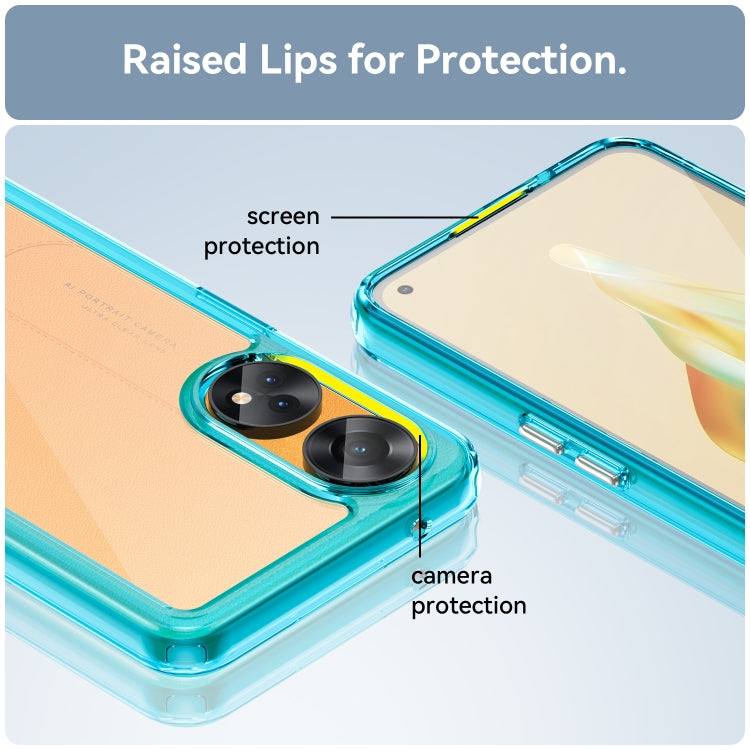 For OPPO Reno8 T 4G Colorful Series Acrylic + TPU Phone Case