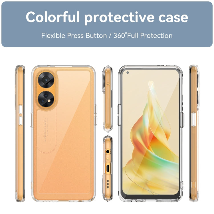 For OPPO Reno8 T 4G Colorful Series Acrylic + TPU Phone Case