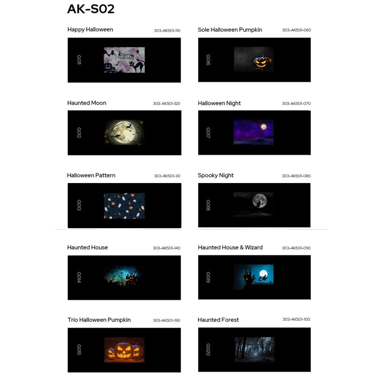 Godox AK-S02 10 in 1 Transparencies Collection Slide Set for Godox AK-R21 Projection Kit