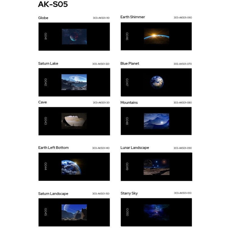 Godox AK-S05 10 in 1 Transparencies Collection Slide Set for Godox AK-R21 Projection Kit