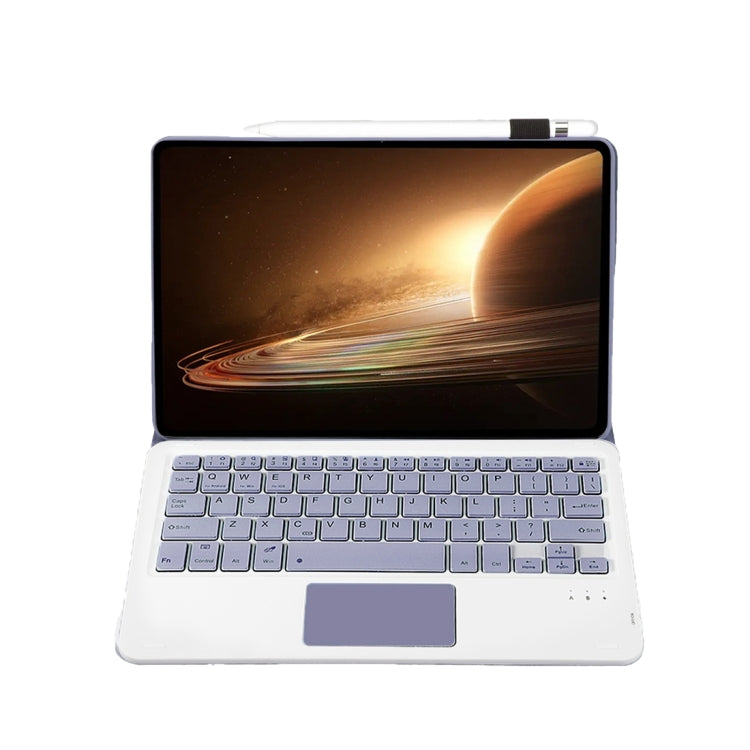 For OPPO Pad 2 11.61 inch 2023 OP13-A Lambskin Texture Ultra-thin Detachable Bluetooth Keyboard Leather Case with Touchpad