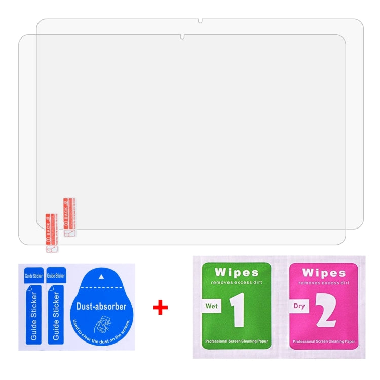 2pcs 9H 2.5D Explosion-proof Tempered Tablet Glass Film For Xiaomi Pad 6/6 Pro / Huawei MatePad 11 2023