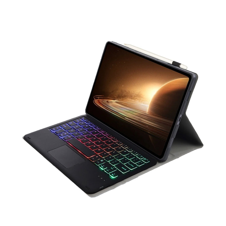 For OPPO Pad 2 11.61 inch 2023 OP13-AS Lambskin Texture Ultra-thin Detachable Backlight Bluetooth Keyboard Leather Case with Touchpad