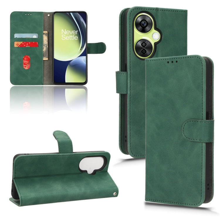 For OnePlus Nord CE 3 Skin Feel Magnetic Flip Leather Phone Case