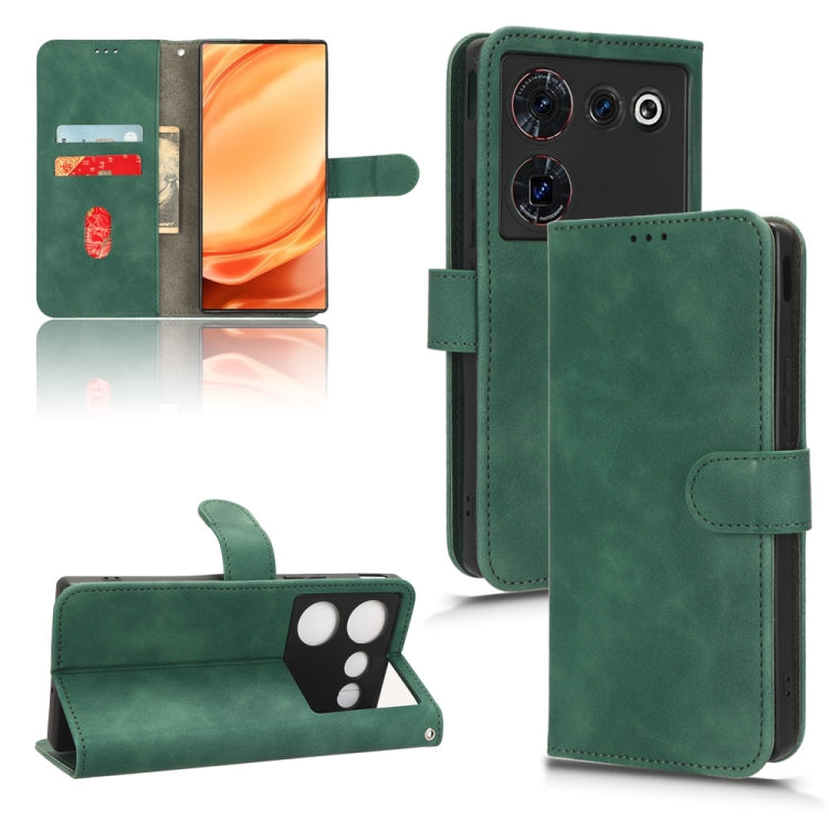 For ZTE nubia Z50 Ultra Skin Feel Magnetic Flip Leather Phone Case