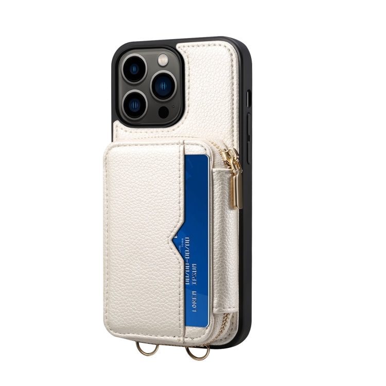 For iPhone 14 Pro Max Zipper Card Slot Phone Case