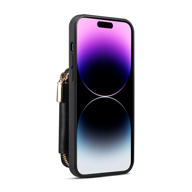 For iPhone 13 Pro Zipper Card Slot Phone Case
