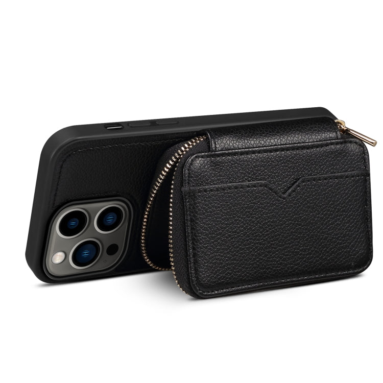 For iPhone 13 Pro Zipper Card Slot Phone Case