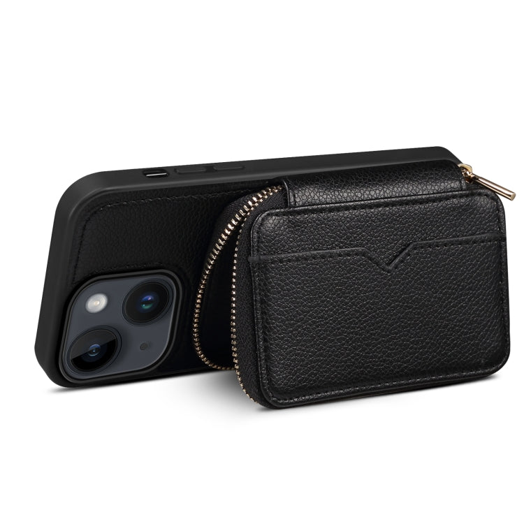 For iPhone 13 Zipper Card Slot Phone Case