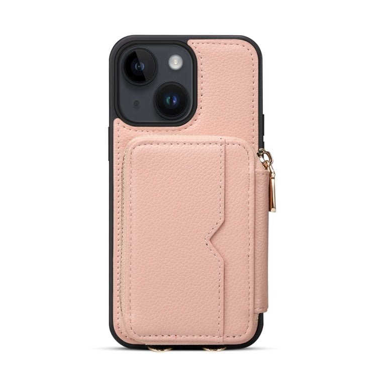 For iPhone 13 Zipper Card Slot Phone Case