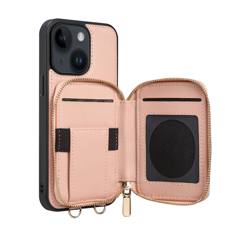For iPhone 13 Zipper Card Slot Phone Case
