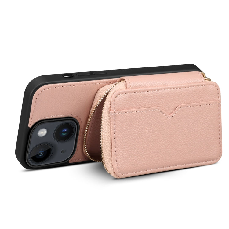 For iPhone 13 Zipper Card Slot Phone Case