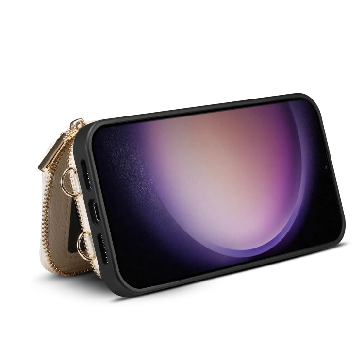 For Samsung Galaxy S23+ 5G Zipper Card Slot Phone Case