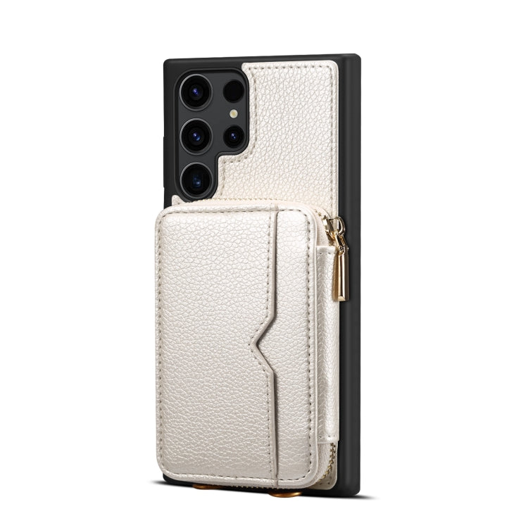 For Samsung Galaxy S23 Ultra 5G Zipper Card Slot Phone Case