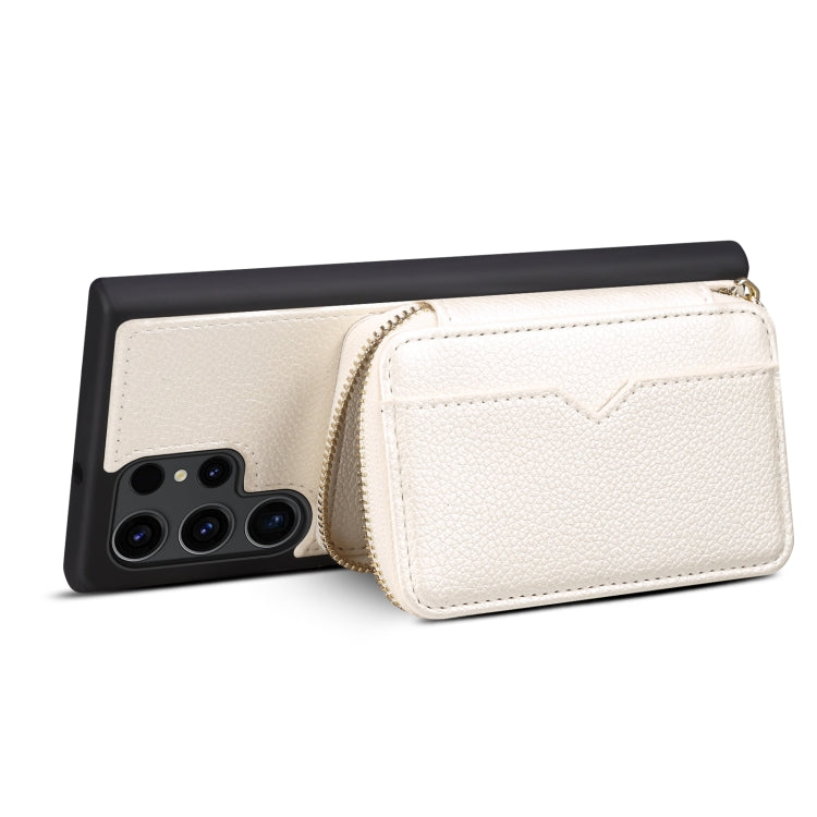 For Samsung Galaxy S23 Ultra 5G Zipper Card Slot Phone Case