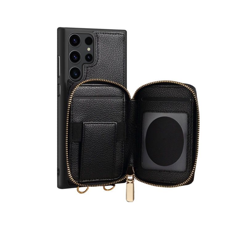 For Samsung Galaxy S23 Ultra 5G Zipper Card Slot Phone Case