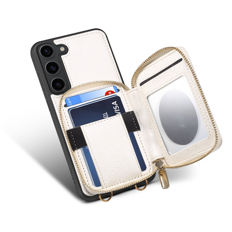 For Samsung Galaxy S22 5G Zipper Card Slot Phone Case