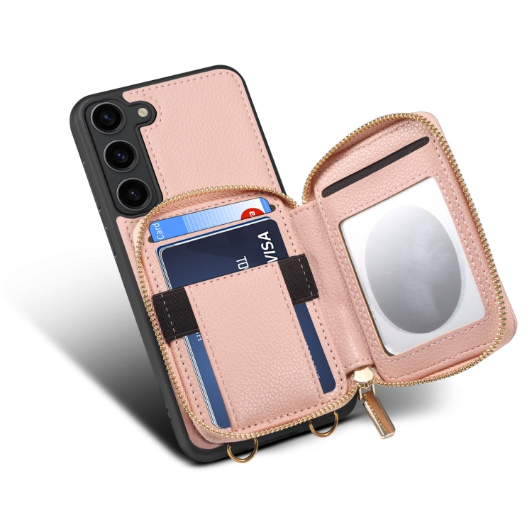 For Samsung Galaxy S22 5G Zipper Card Slot Phone Case
