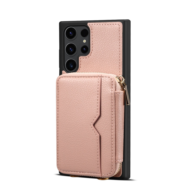 For Samsung Galaxy S22 Ultra 5G Zipper Card Slot Phone Case