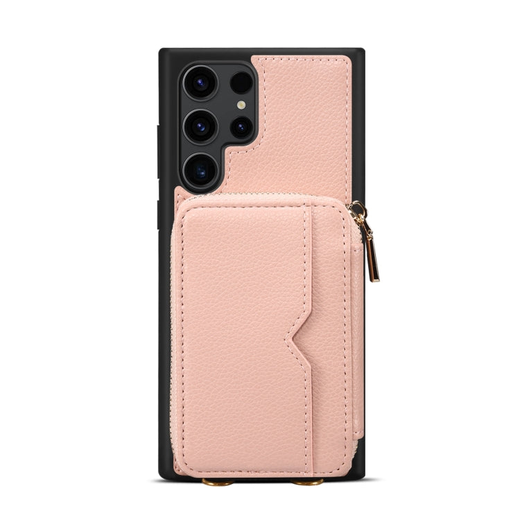 For Samsung Galaxy S22 Ultra 5G Zipper Card Slot Phone Case