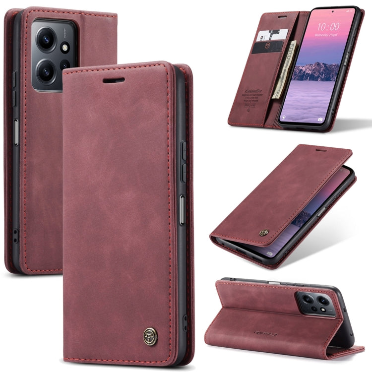 For Xiaomi Redmi Note 12 4G Global CaseMe 013 Multifunctional Horizontal Flip Leather Phone Case