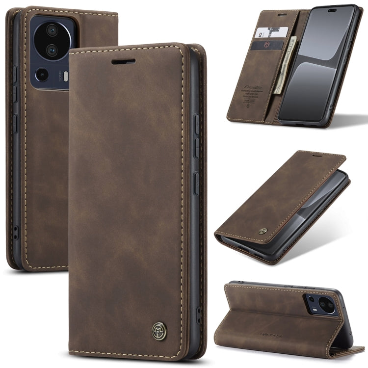 For Xiaomi 13 Lite CaseMe 013 Multifunctional Horizontal Flip Leather Phone Case