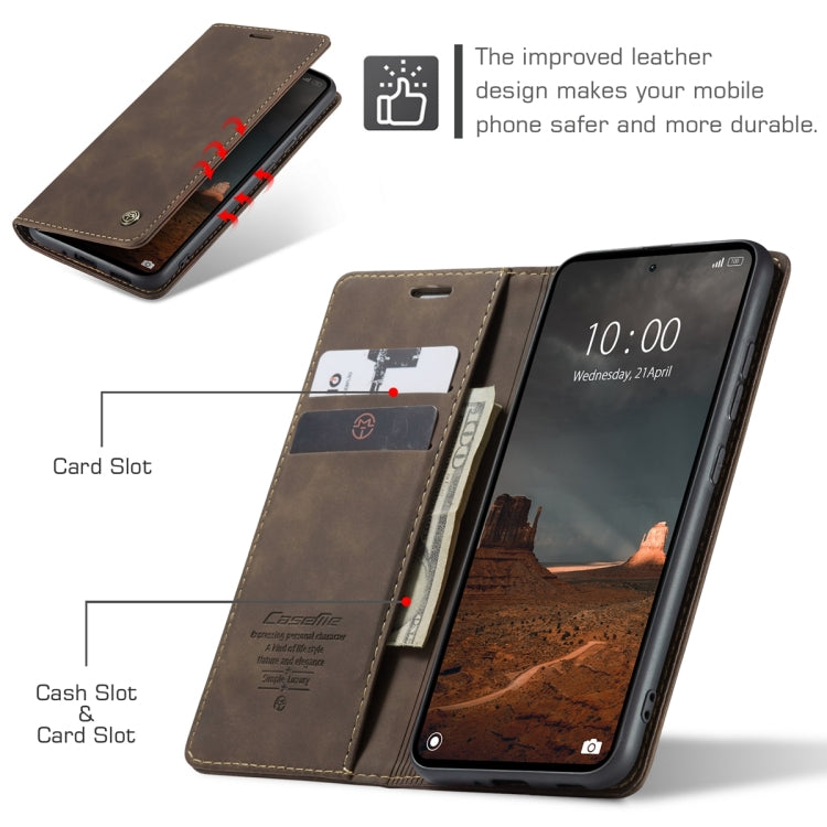 For Xiaomi Redmi 11A / 12C CaseMe 013 Multifunctional Horizontal Flip Leather Phone Case