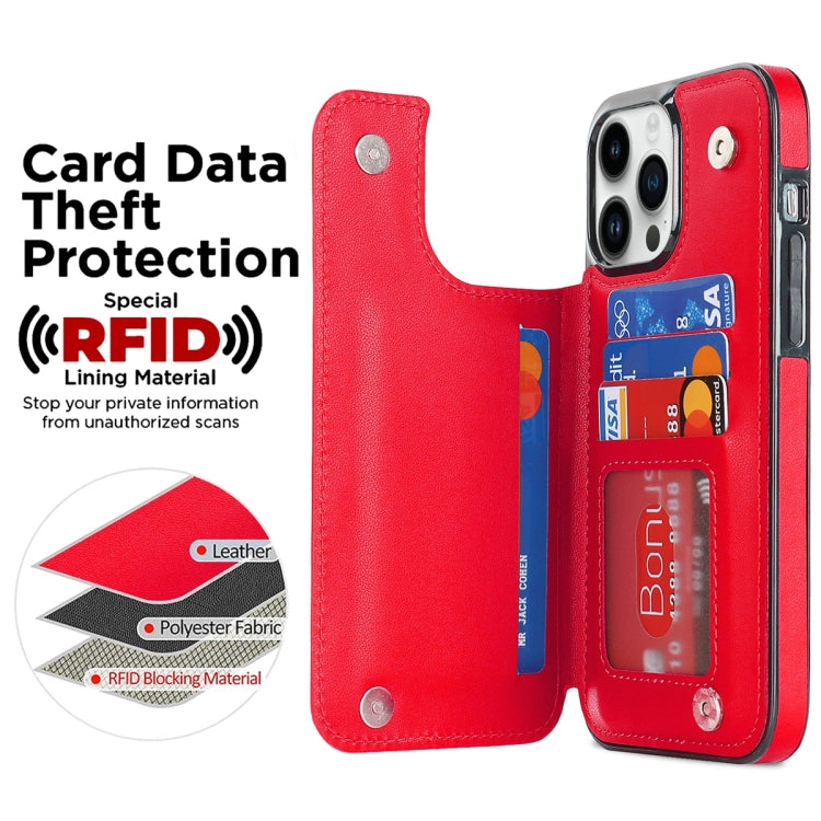 For iPhone 12 Pro Double Buckle Rhombic PU Leather Phone Case