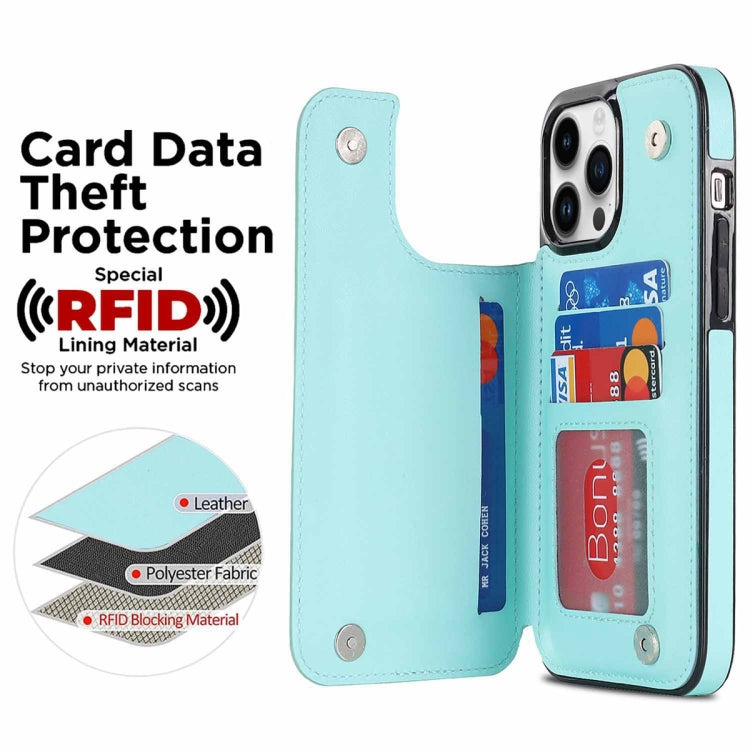 For iPhone 12 Pro Double Buckle Rhombic PU Leather Phone Case