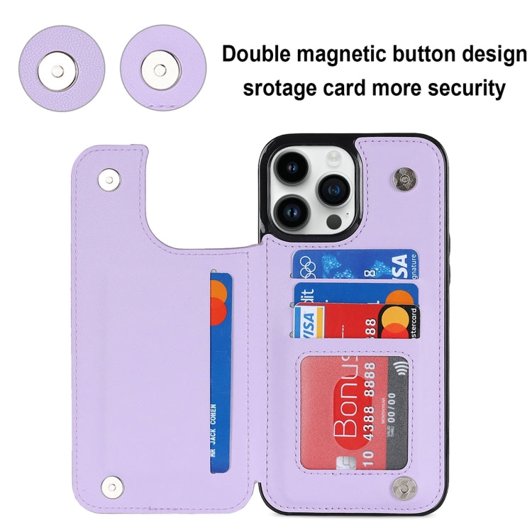 For iPhone 12 Pro Double Buckle Rhombic PU Leather Phone Case