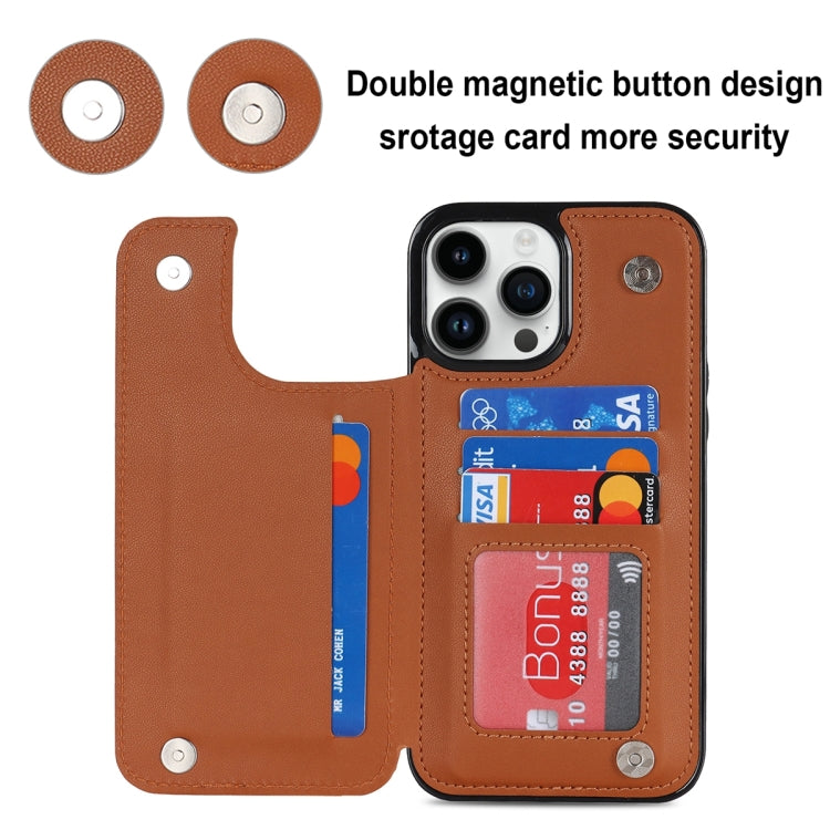 For iPhone 12 Pro Double Buckle Rhombic PU Leather Phone Case