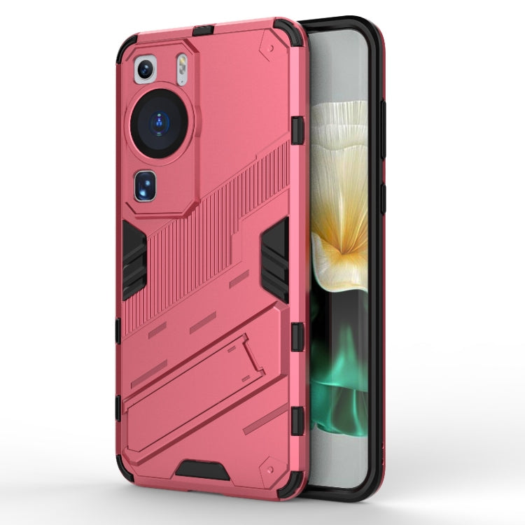 For Huawei P60 Punk Armor 2 in 1 PC + TPU Shockproof Phone Case with Invisible Holder