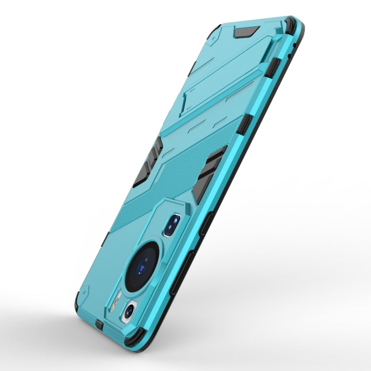For Huawei P60 Punk Armor 2 in 1 PC + TPU Shockproof Phone Case with Invisible Holder