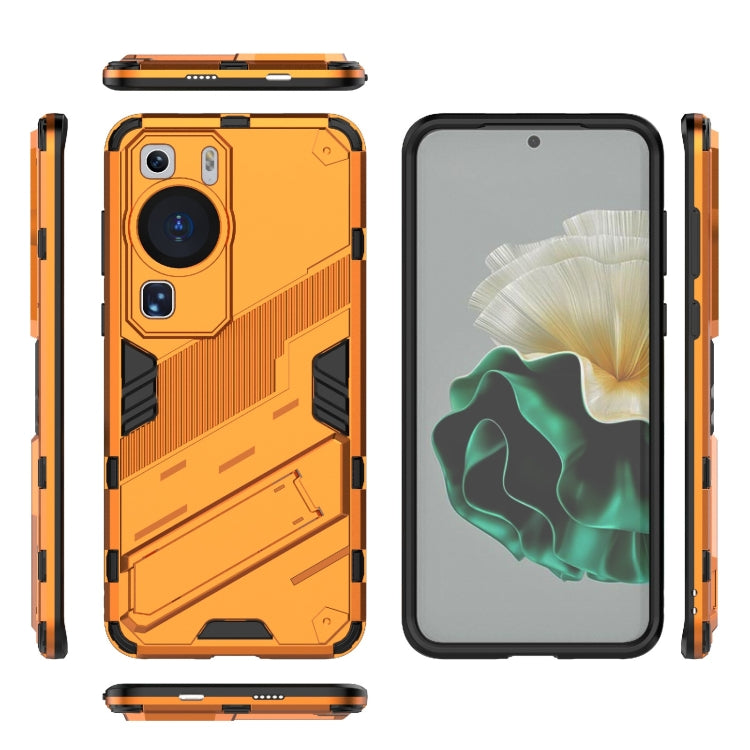 For Huawei P60 Punk Armor 2 in 1 PC + TPU Shockproof Phone Case with Invisible Holder