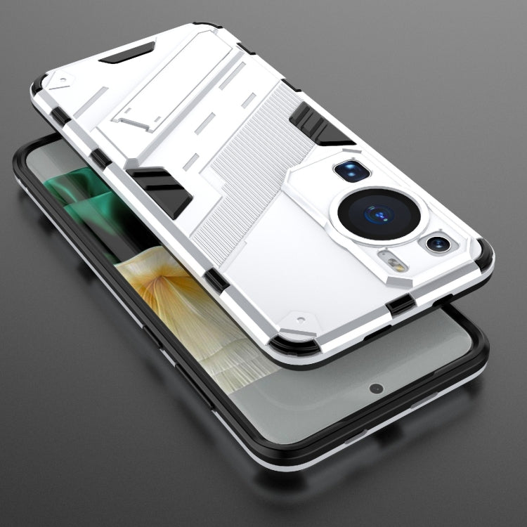 For Huawei P60 Punk Armor 2 in 1 PC + TPU Shockproof Phone Case with Invisible Holder