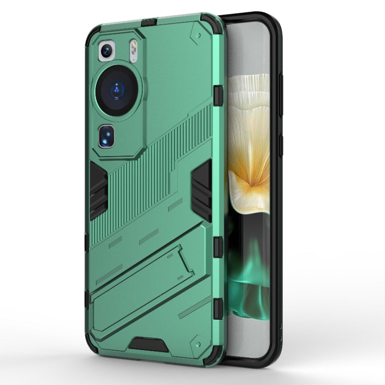 For Huawei P60 Punk Armor 2 in 1 PC + TPU Shockproof Phone Case with Invisible Holder