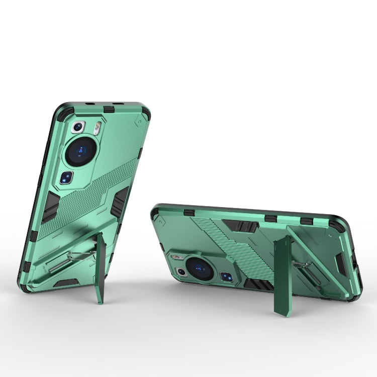 For Huawei P60 Punk Armor 2 in 1 PC + TPU Shockproof Phone Case with Invisible Holder